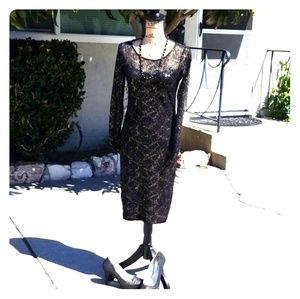 Little Black Body Contour Evening Dress